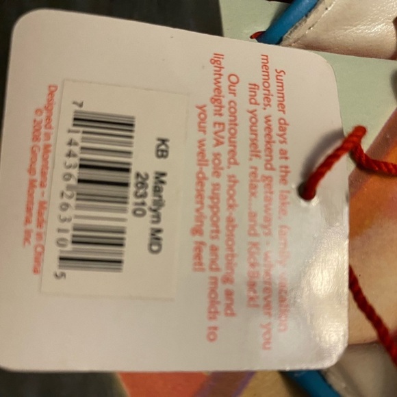 Flip flop KICK BACKS VINTAGE RETRO PIN UP SZ 7/8 - Picture 8 of 11